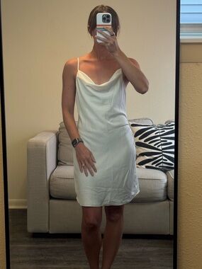 Urban Outfitters Cream Slip Dress